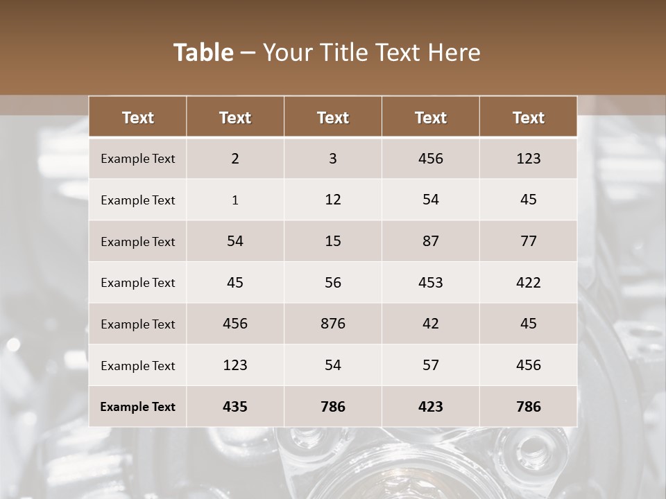 Transmission Stroke Valve PowerPoint Template