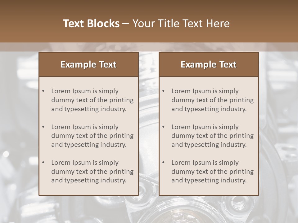 Transmission Stroke Valve PowerPoint Template