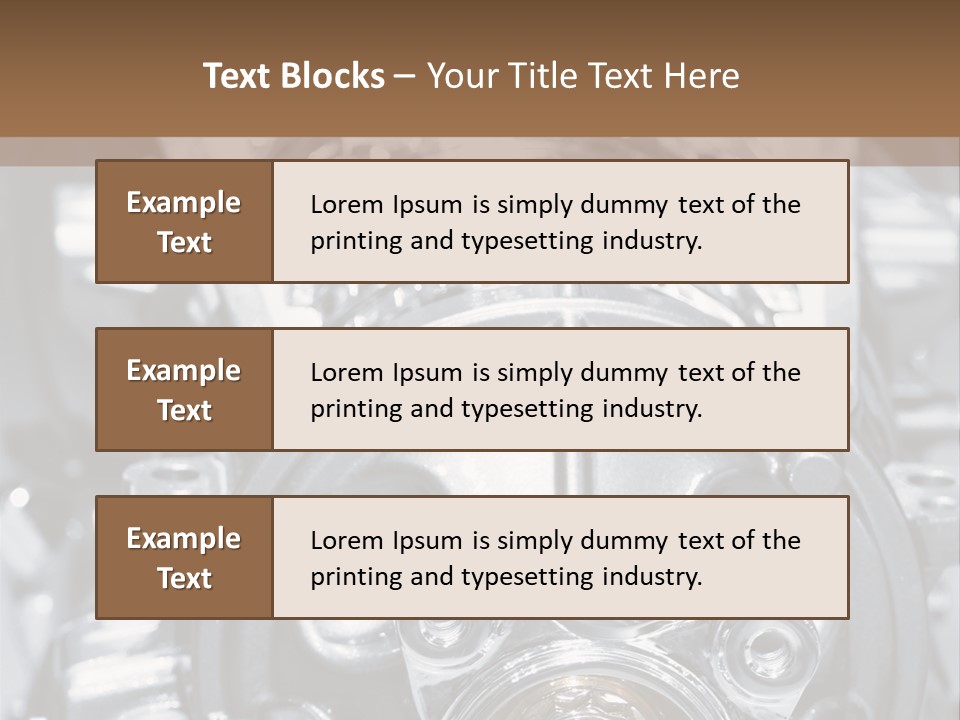 Transmission Stroke Valve PowerPoint Template