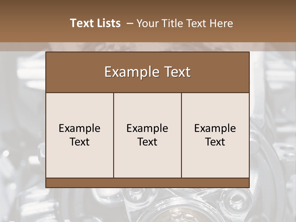 Transmission Stroke Valve PowerPoint Template