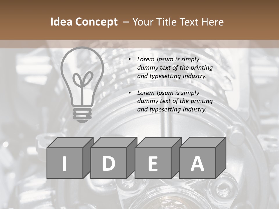 Transmission Stroke Valve PowerPoint Template