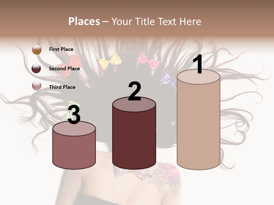 Pose Fashion Hair PowerPoint Template