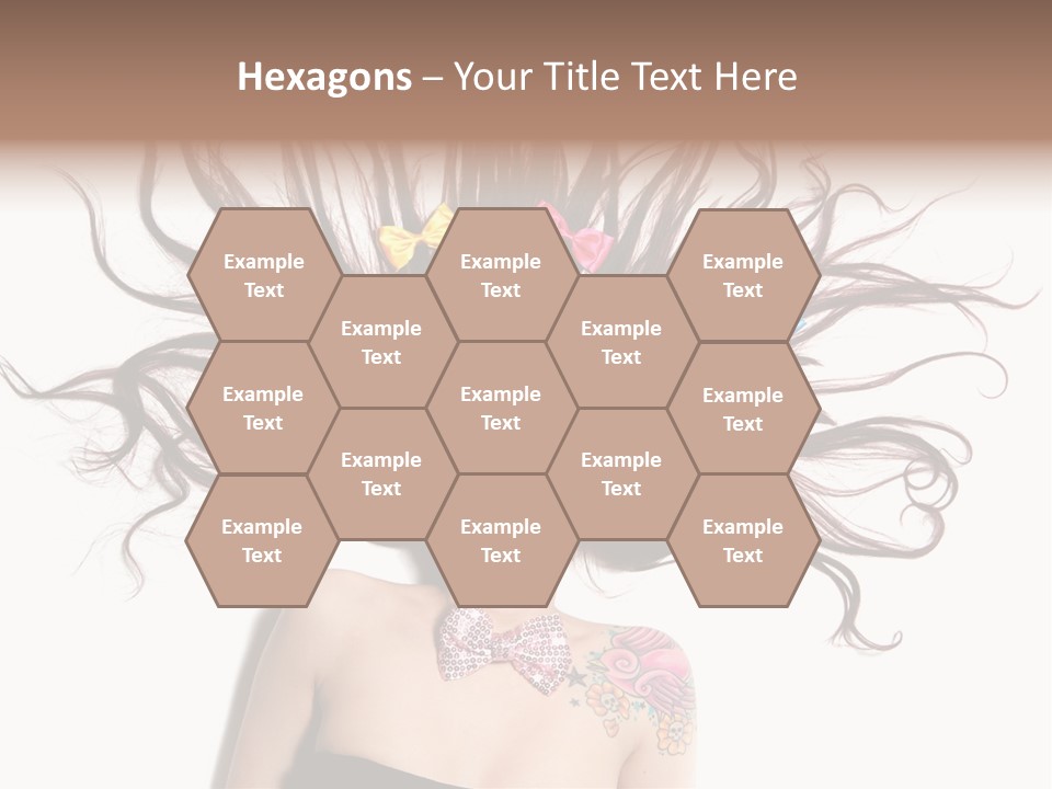 Pose Fashion Hair PowerPoint Template