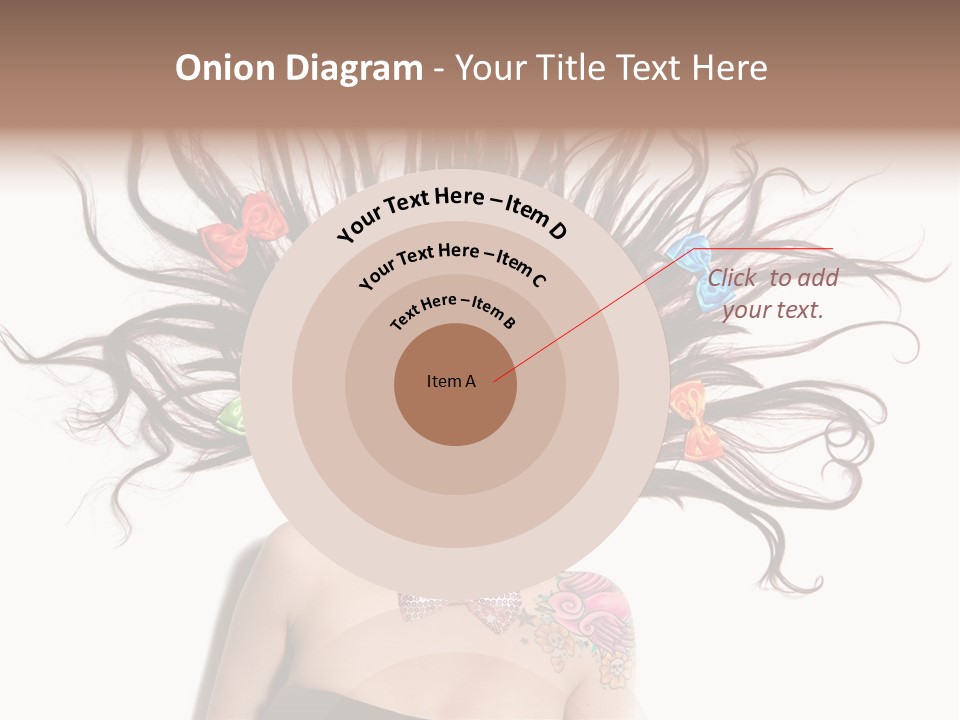 Pose Fashion Hair PowerPoint Template