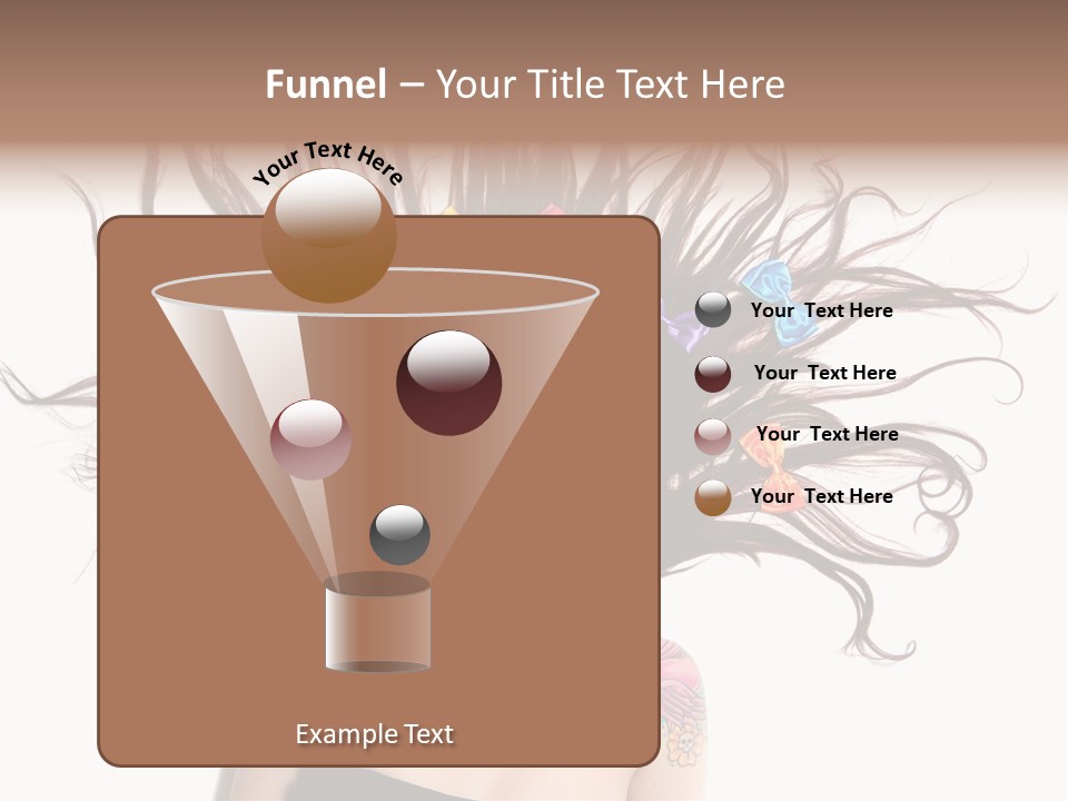 Pose Fashion Hair PowerPoint Template