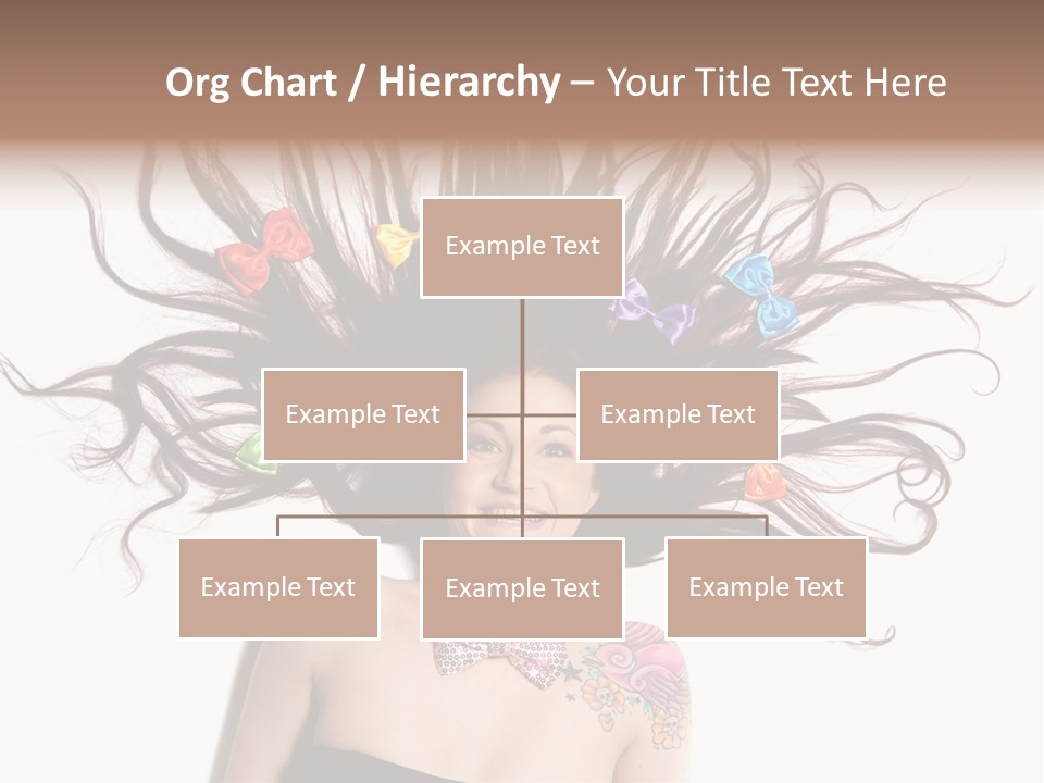 Pose Fashion Hair PowerPoint Template