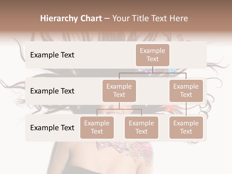 Pose Fashion Hair PowerPoint Template