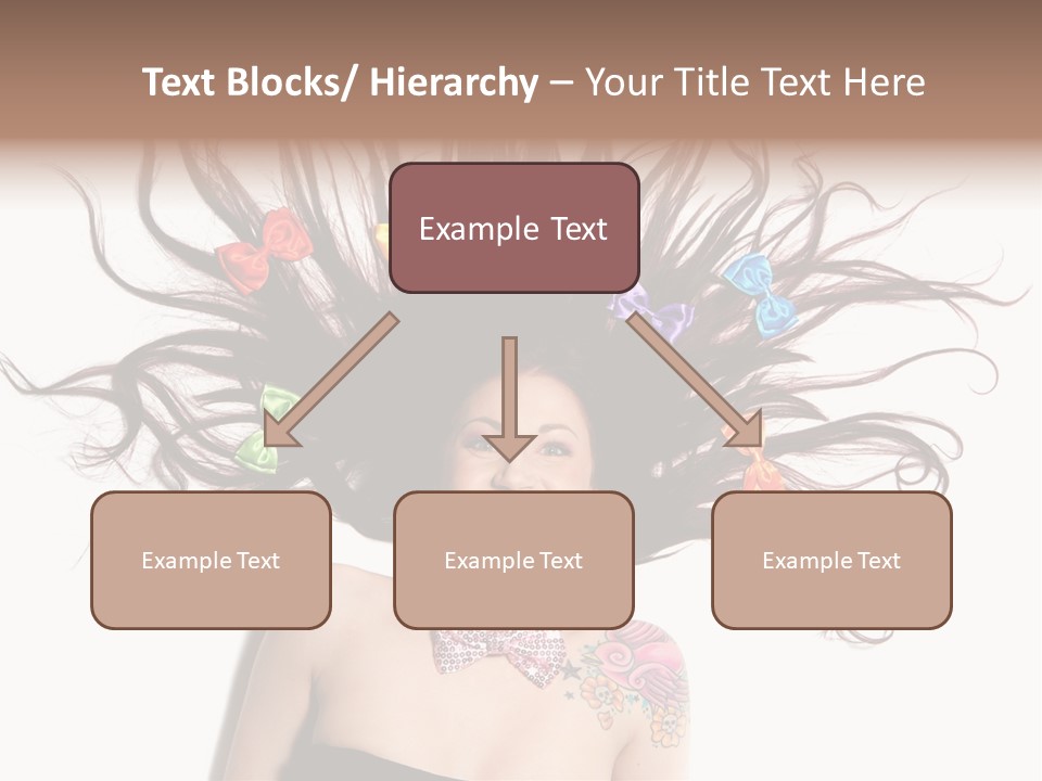 Pose Fashion Hair PowerPoint Template