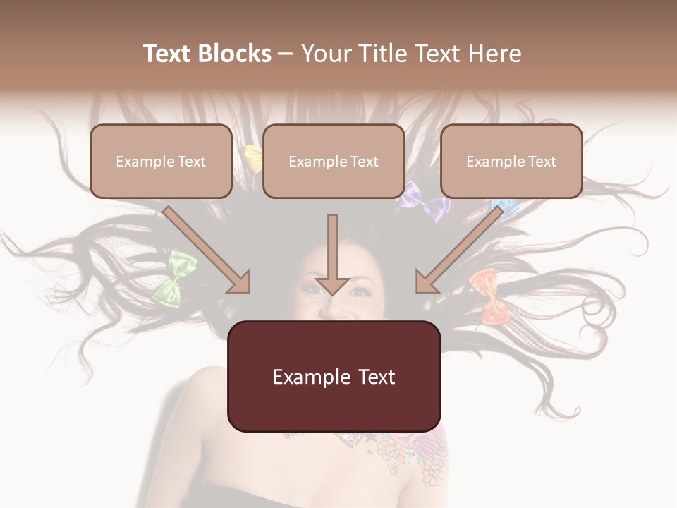 Pose Fashion Hair PowerPoint Template