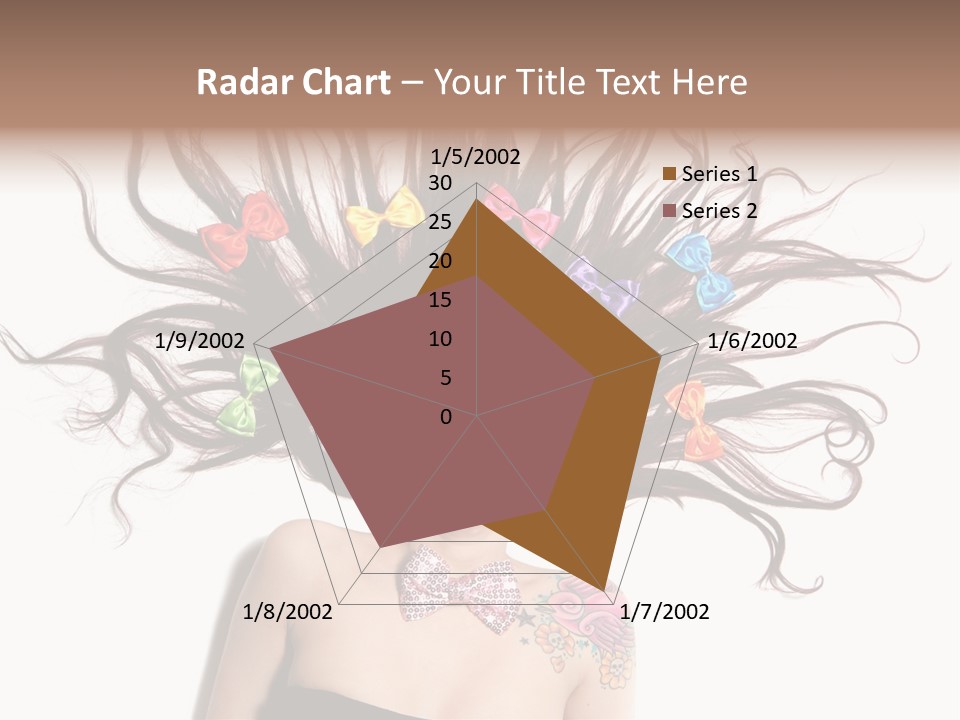 Pose Fashion Hair PowerPoint Template