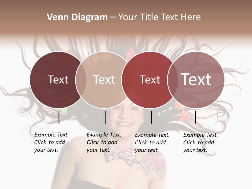 Pose Fashion Hair PowerPoint Template