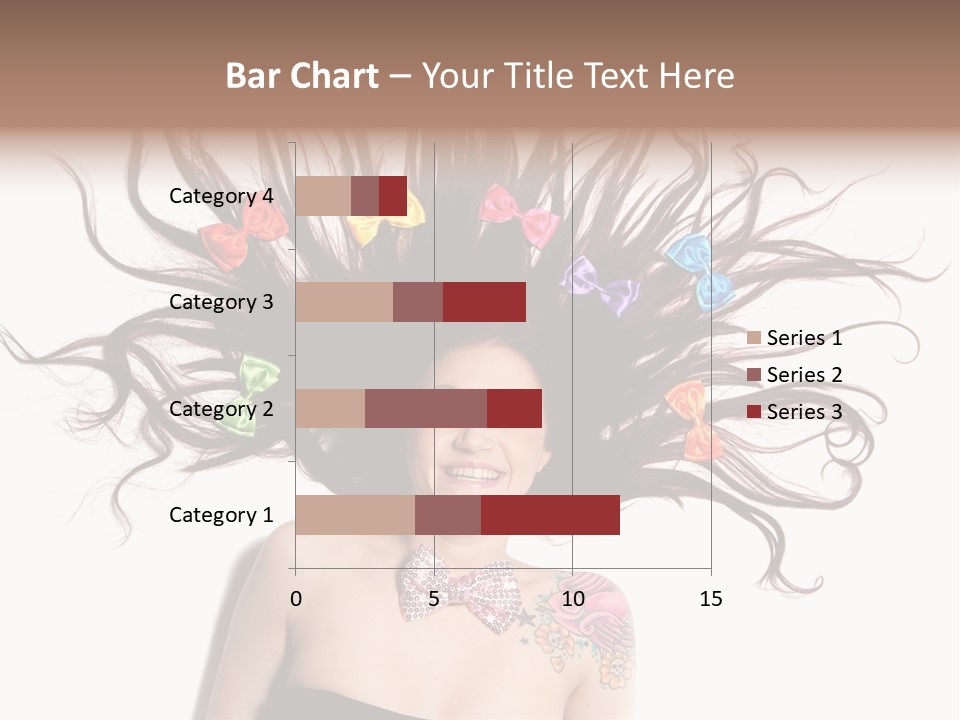 Pose Fashion Hair PowerPoint Template