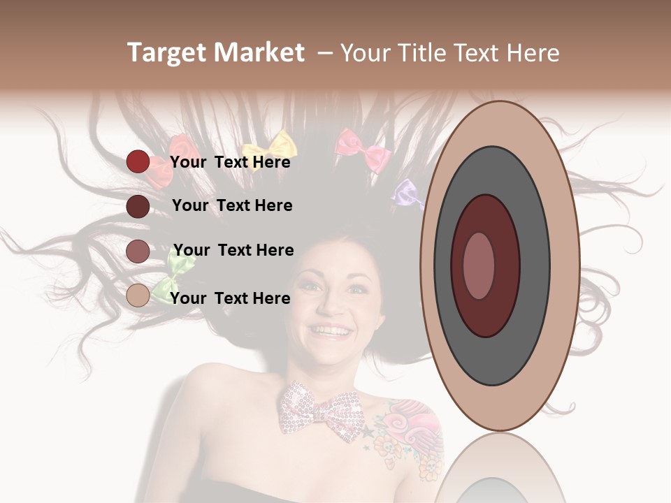 Pose Fashion Hair PowerPoint Template