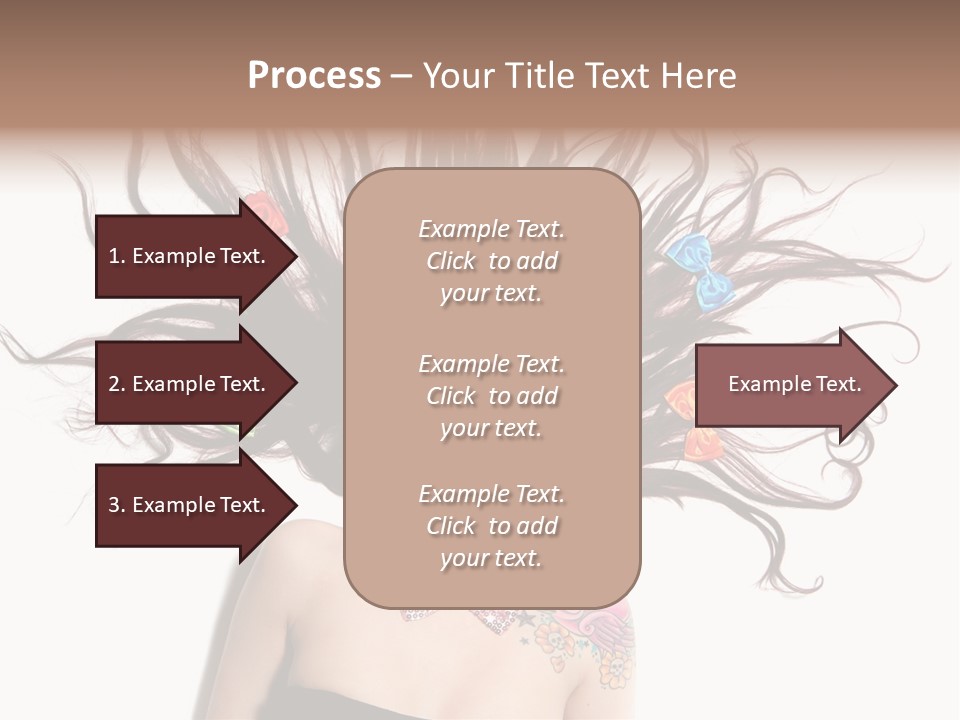 Pose Fashion Hair PowerPoint Template