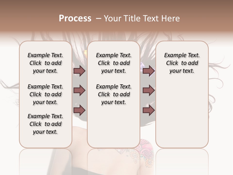 Pose Fashion Hair PowerPoint Template