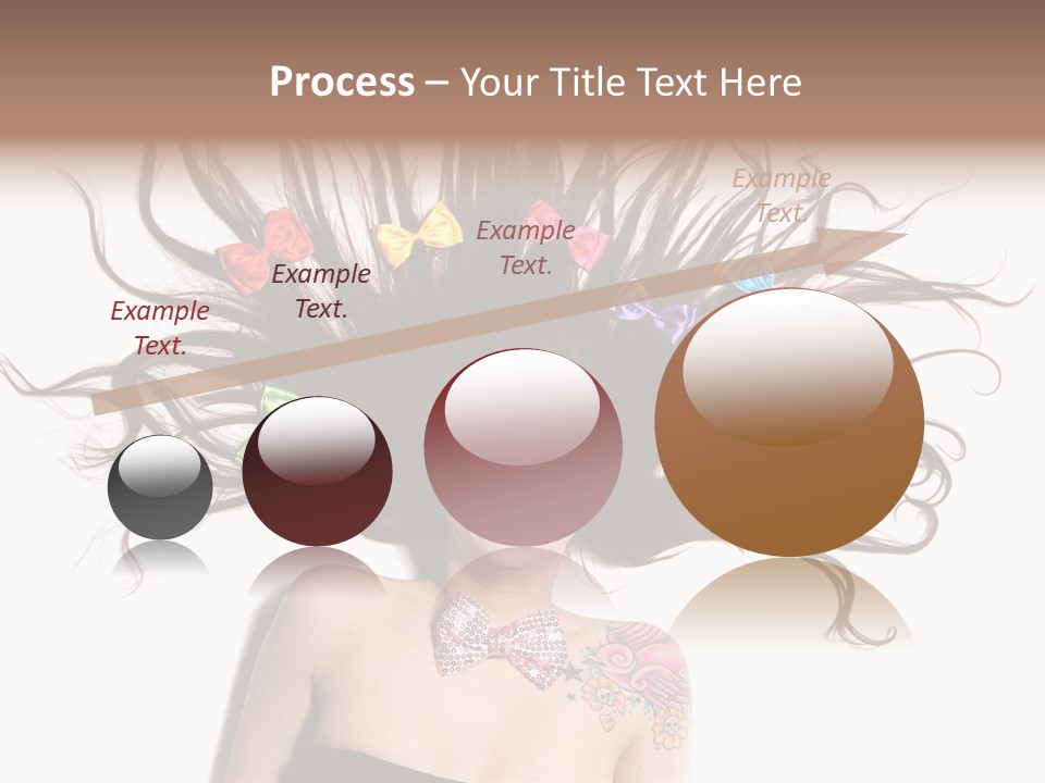 Pose Fashion Hair PowerPoint Template