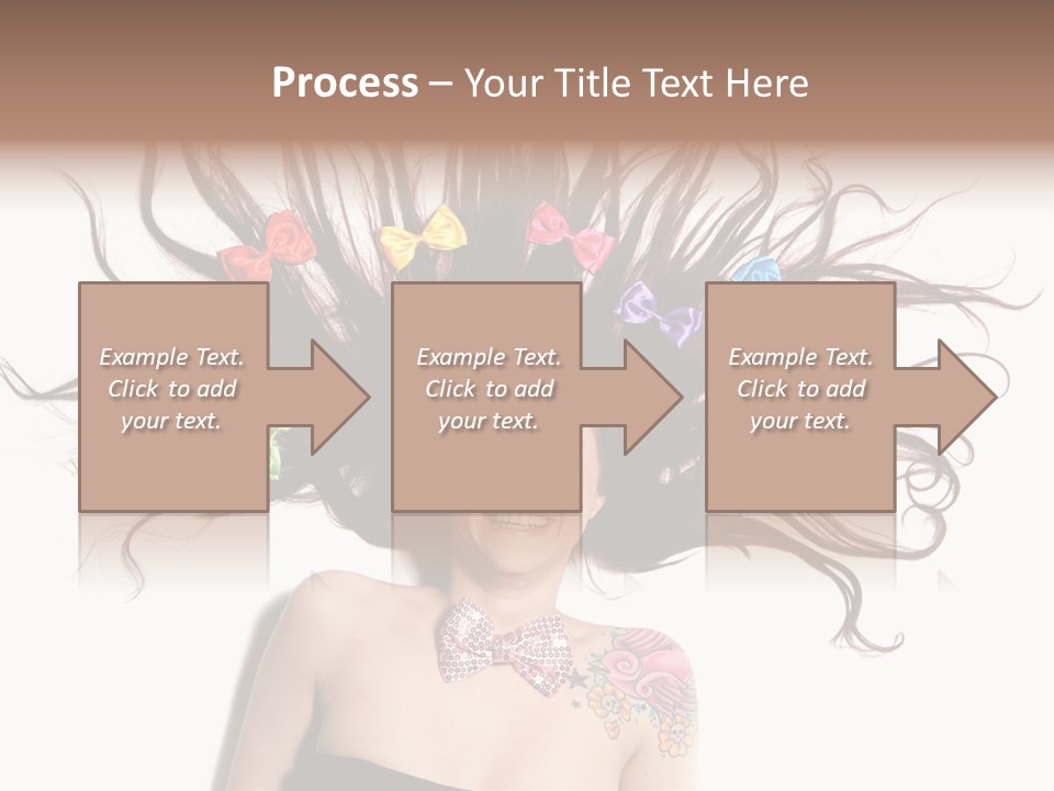 Pose Fashion Hair PowerPoint Template