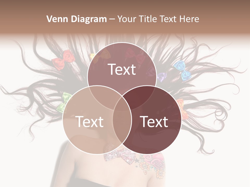 Pose Fashion Hair PowerPoint Template