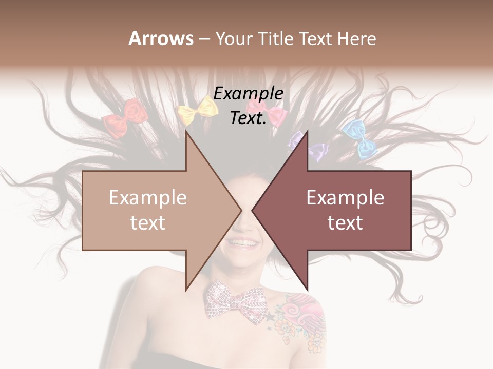 Pose Fashion Hair PowerPoint Template