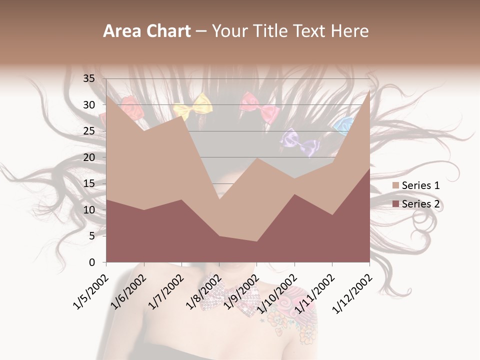 Pose Fashion Hair PowerPoint Template