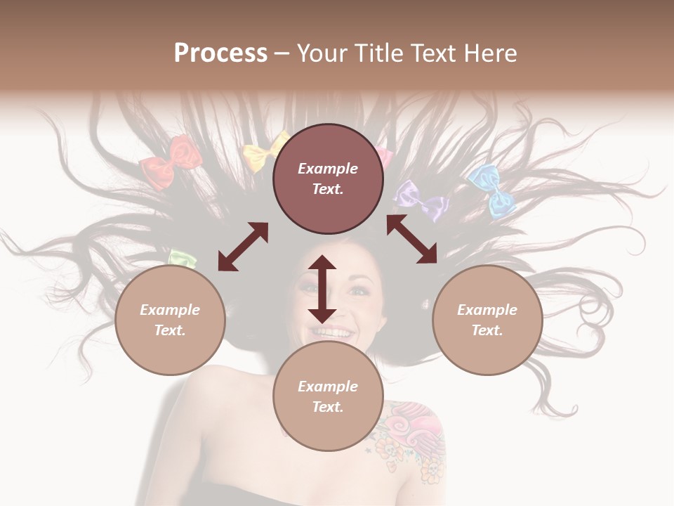 Pose Fashion Hair PowerPoint Template