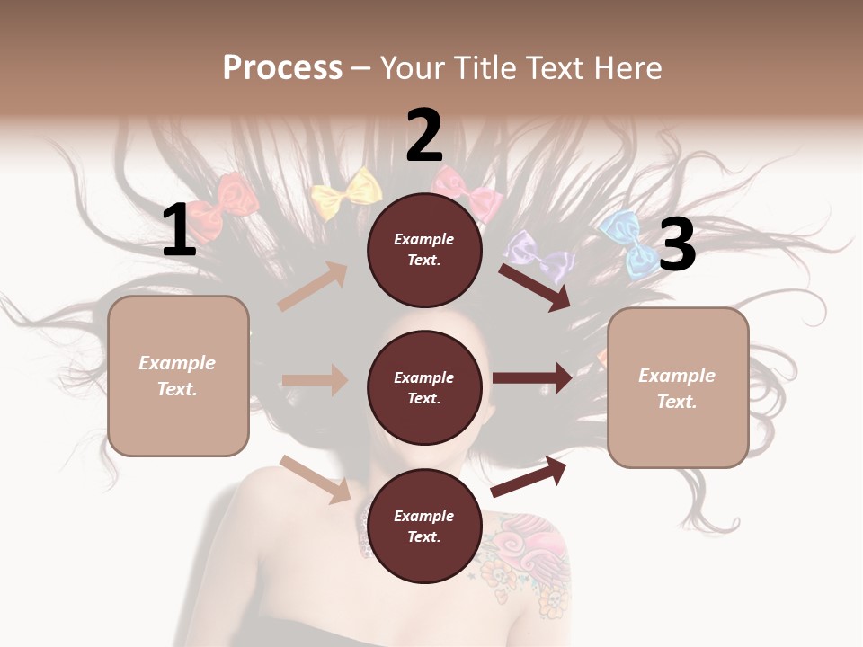 Pose Fashion Hair PowerPoint Template