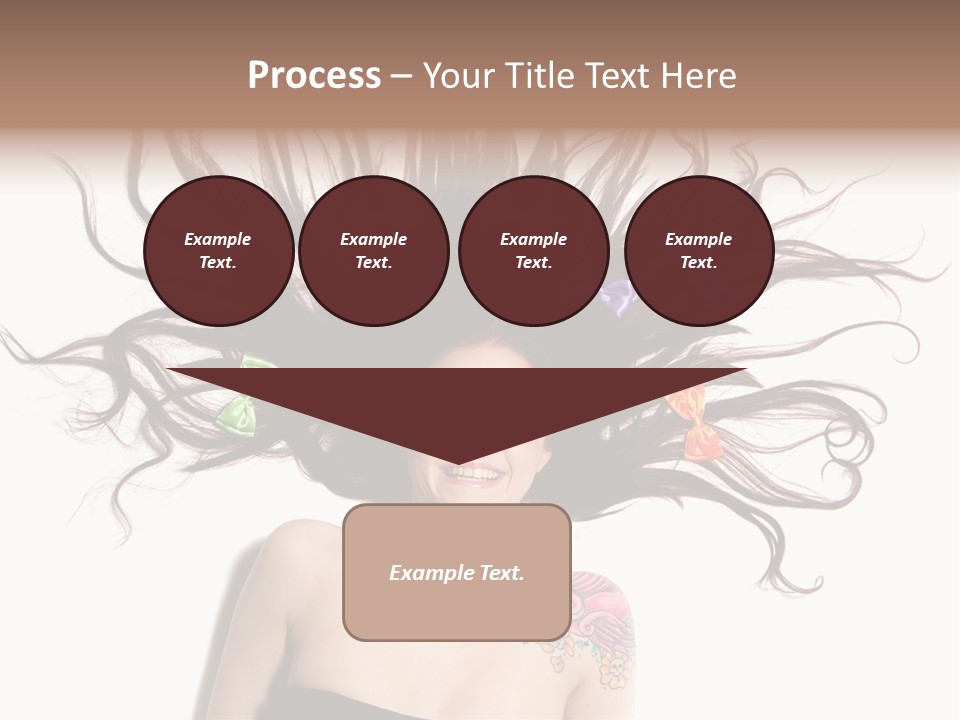 Pose Fashion Hair PowerPoint Template