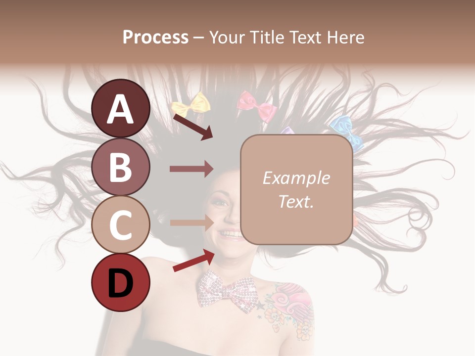 Pose Fashion Hair PowerPoint Template