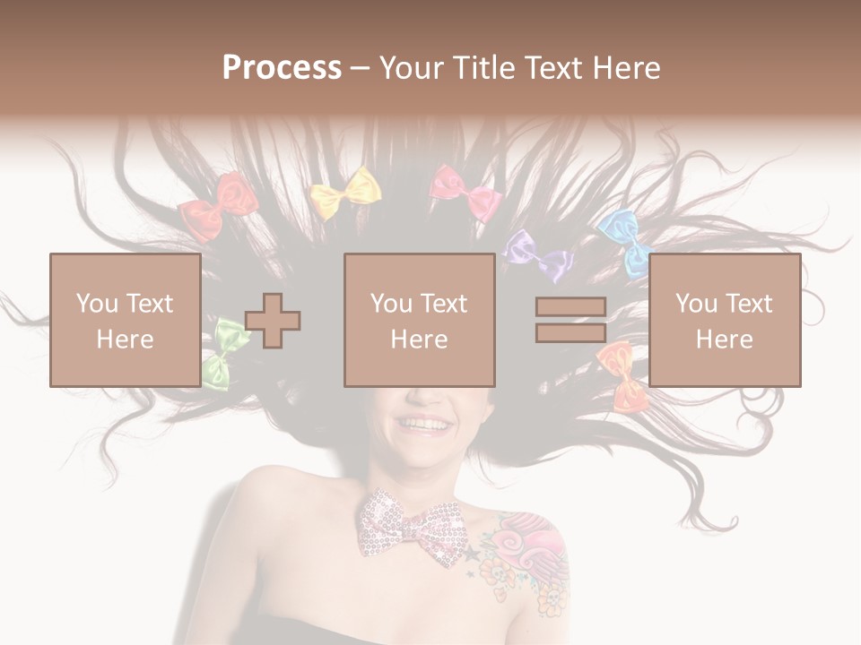 Pose Fashion Hair PowerPoint Template