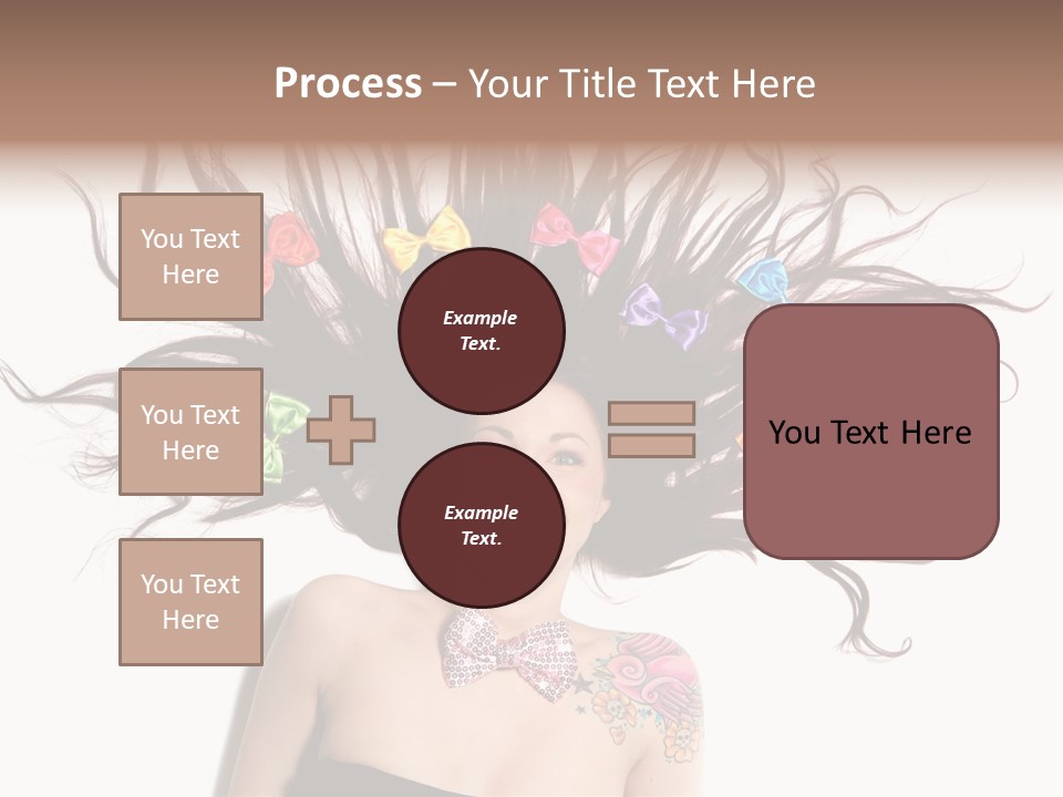Pose Fashion Hair PowerPoint Template