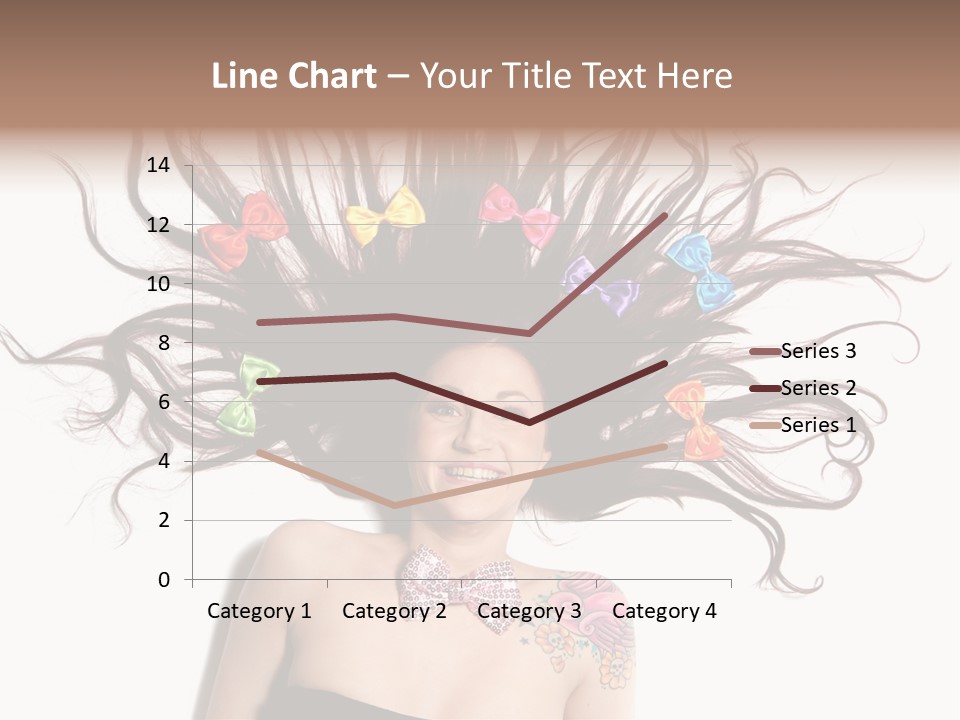 Pose Fashion Hair PowerPoint Template