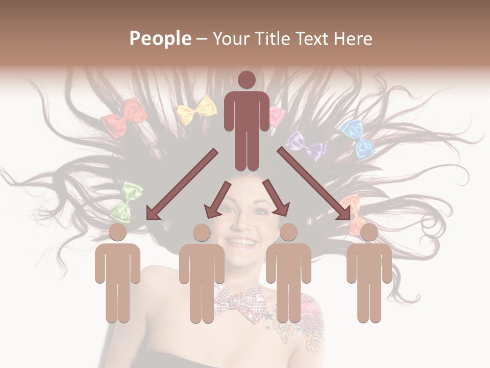 Pose Fashion Hair PowerPoint Template