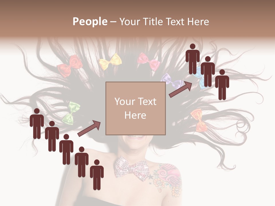 Pose Fashion Hair PowerPoint Template