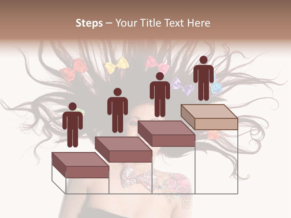 Pose Fashion Hair PowerPoint Template