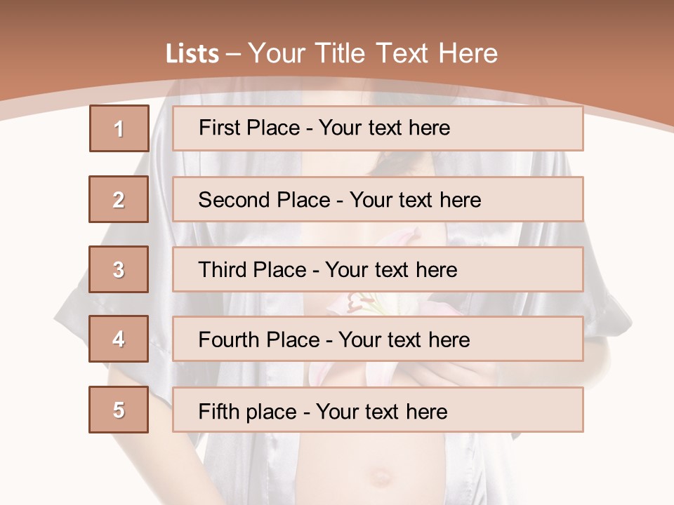 Accomplishment Flower Tummy PowerPoint Template