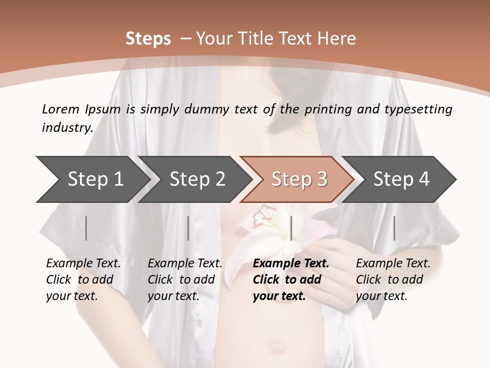 Accomplishment Flower Tummy PowerPoint Template