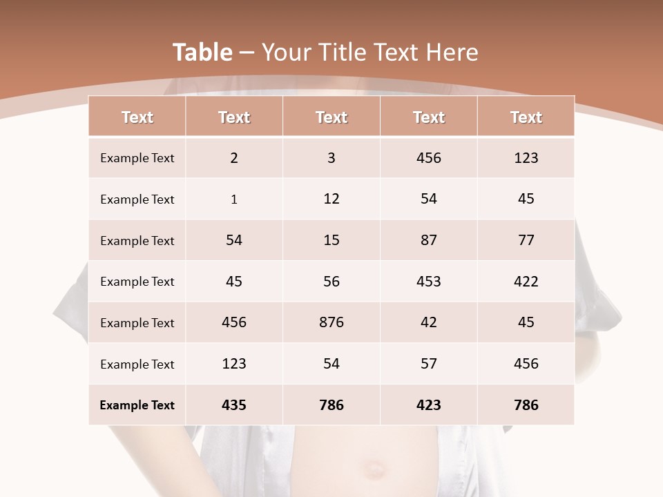 Accomplishment Flower Tummy PowerPoint Template