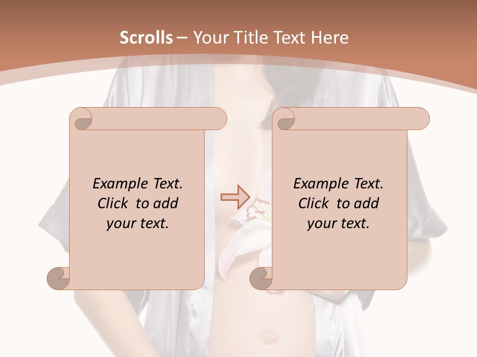 Accomplishment Flower Tummy PowerPoint Template