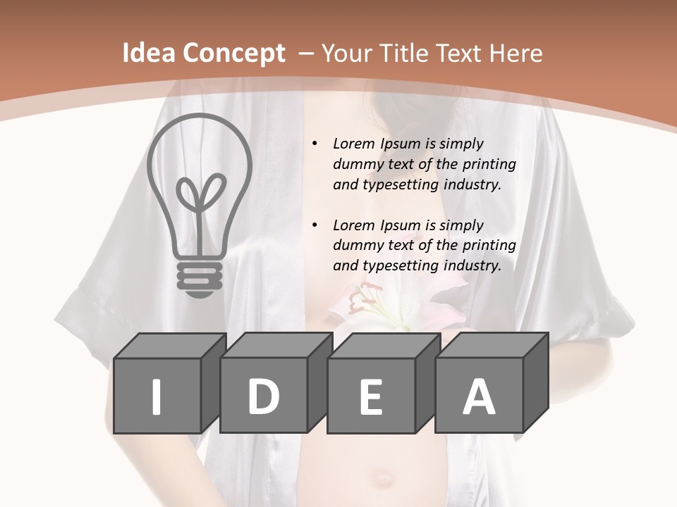 Accomplishment Flower Tummy PowerPoint Template