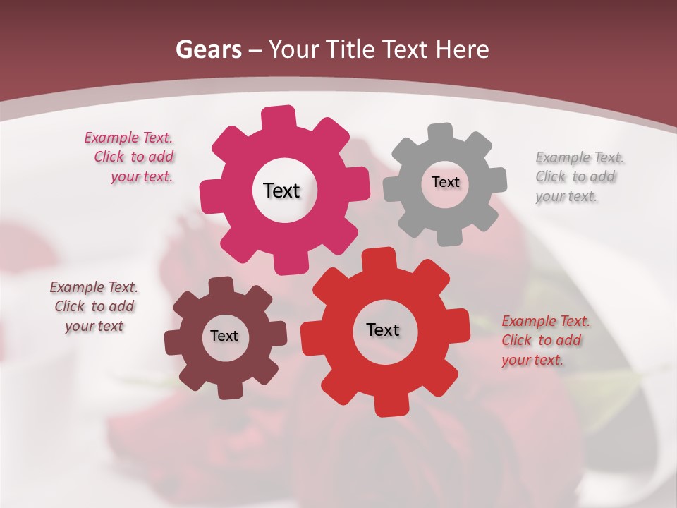 Floral Textured Satin PowerPoint Template