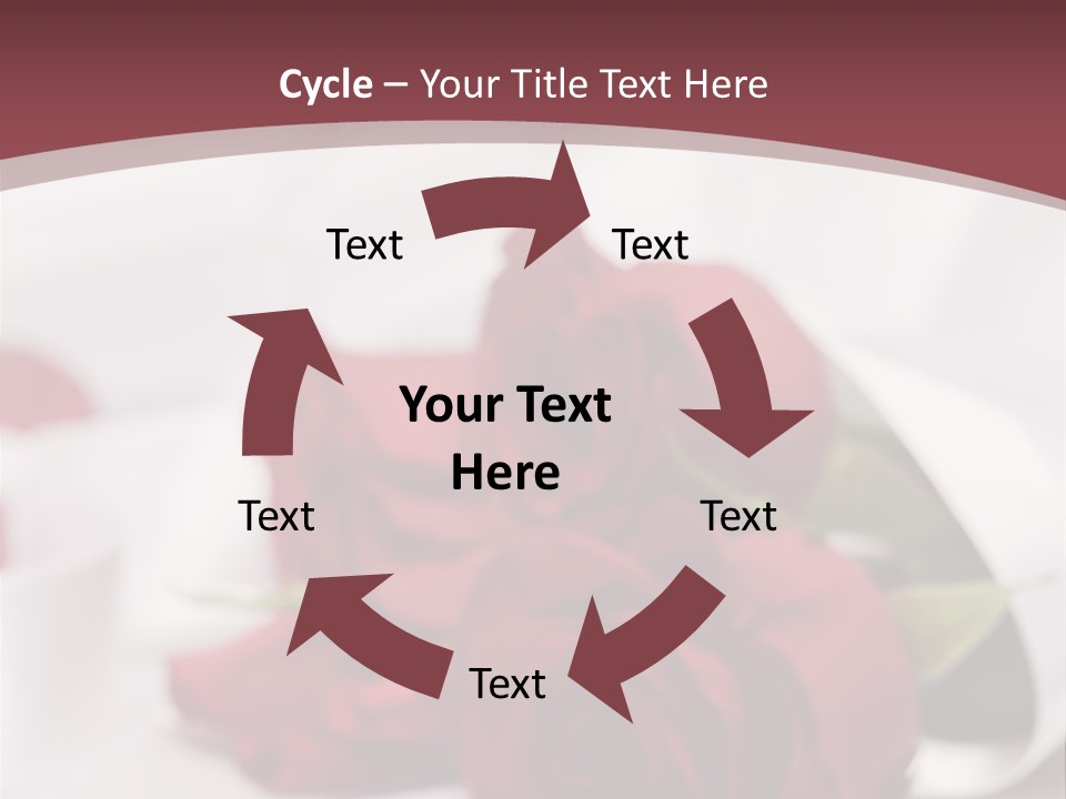 Floral Textured Satin PowerPoint Template