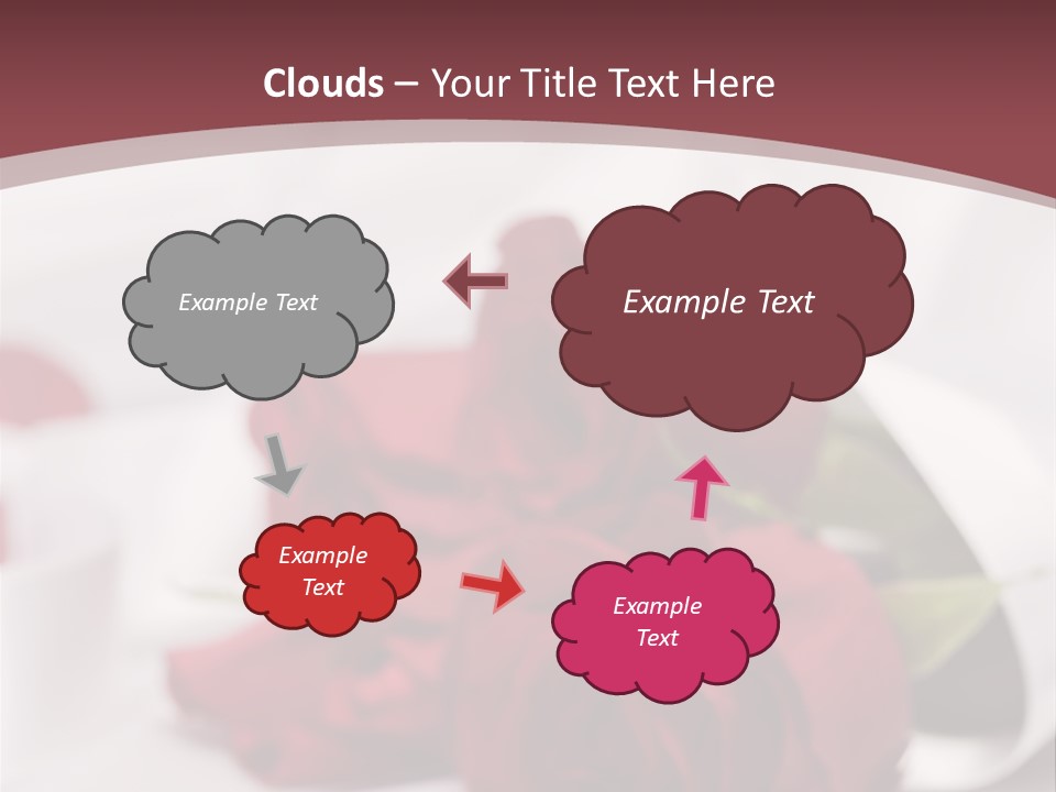 Floral Textured Satin PowerPoint Template