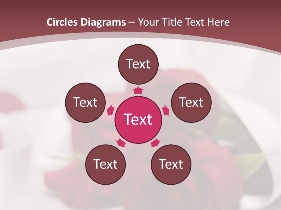 Floral Textured Satin PowerPoint Template