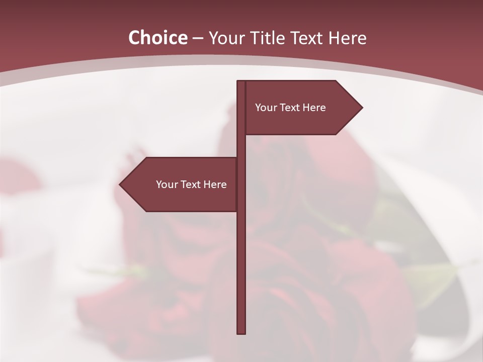 Floral Textured Satin PowerPoint Template