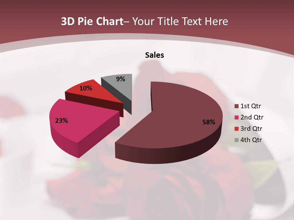 Floral Textured Satin PowerPoint Template