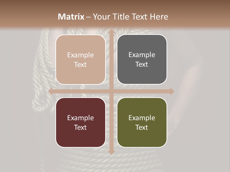 Defeated Bound Female PowerPoint Template