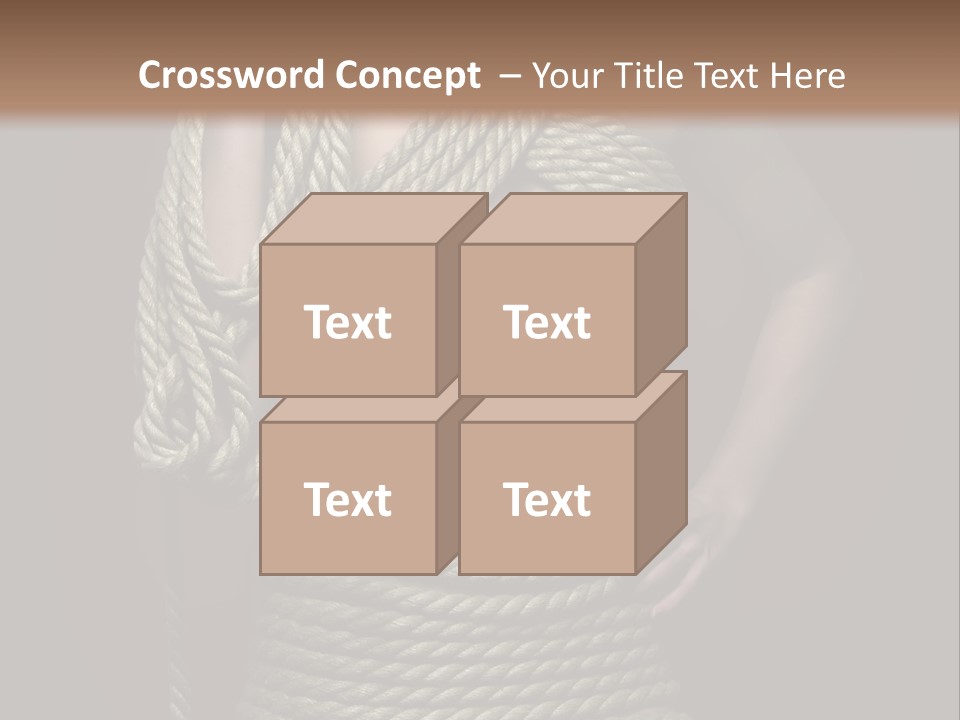 Defeated Bound Female PowerPoint Template