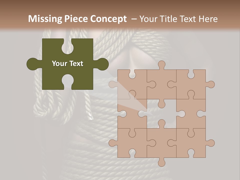 Defeated Bound Female PowerPoint Template