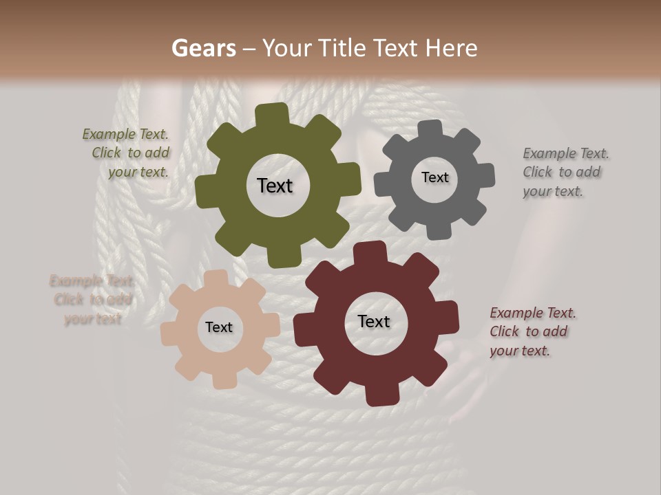 Defeated Bound Female PowerPoint Template