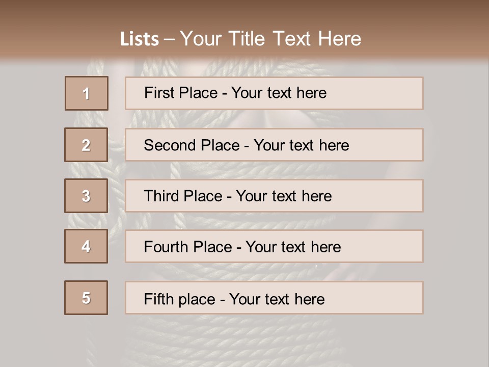 Defeated Bound Female PowerPoint Template